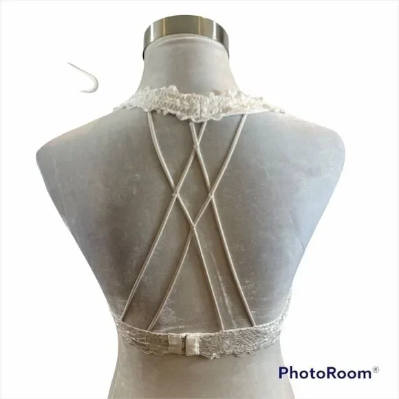 Gilly Hicks Sydney White Lace Bralette Size Large‎ - Picture 2 of 11